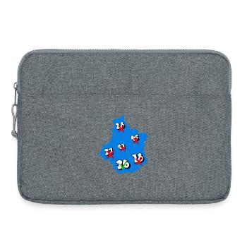 Région centre - Sacoche pour ordinateur portable 15 pouces - gris chiné - Devant