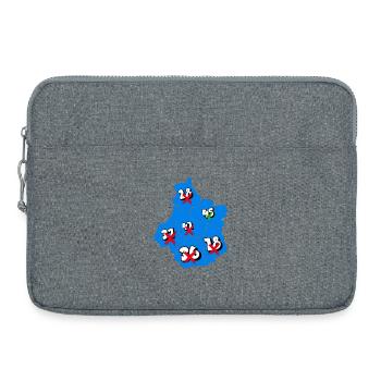 Région centre - Sacoche pour ordinateur portable 15 pouces - gris chiné - Devant