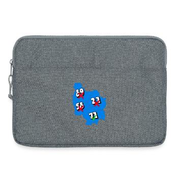 Région Bourgogne - Sacoche pour ordinateur portable 15 pouces - gris chiné - Devant