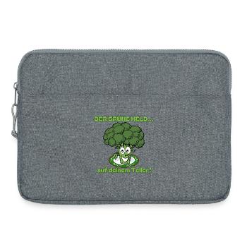 Le brocoli : le héros vert dans votre assiette ! - Sacoche pour ordinateur portable 15 pouces - gris chiné - Devant