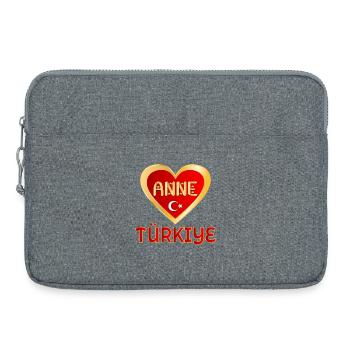 TURKISH MOM MOM TÜRKIYE ANNE - Laptop bag 15" - heather grey - Front