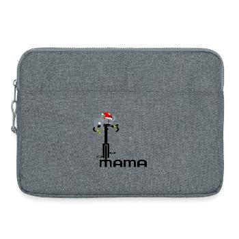 WEIHNACHTEN MAMA FAHRRADFAHRERIN - Laptoptasche 15" - Grau meliert - Vorne