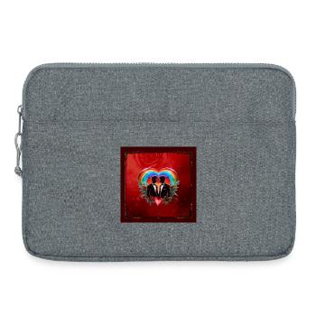 Die Magie des Augenblicks: elegante, fröhliche Silhouetten - Laptoptasche 15" - Grau meliert - Vorne