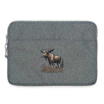 Elk - Laptop bag 15" - heather grey - Front