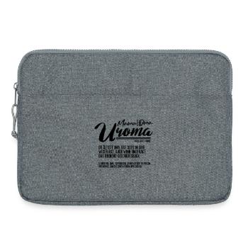 Uroma Definition Lustig Geschenk für Urgroßmütter - Laptoptasche 15" - Grau meliert - Vorne