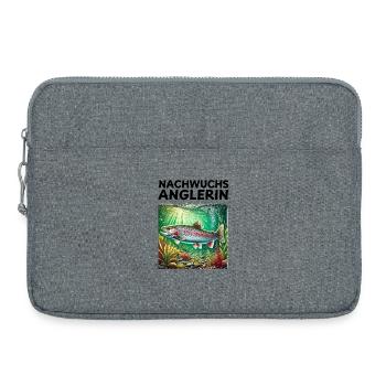 Jeune pêcheur Truite Cadeau Naissance - Sacoche pour ordinateur portable 15 pouces - gris chiné - Devant