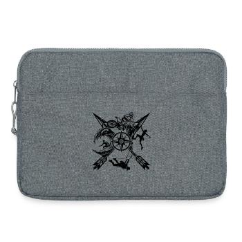 Please upload the design image - Laptop bag 15" - heather grey - Front