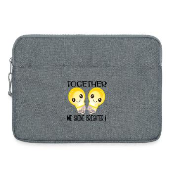 RÉUSSIR ENSEMBLE - Sacoche pour ordinateur portable 15 pouces - gris chiné - Devant