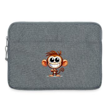 Affe - Laptoptasche 15" - Grau meliert - Vorne