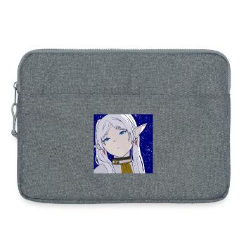 Freeze Self Drawn, Anime Freeze Portrait - Laptop bag 15" - heather grey - Front