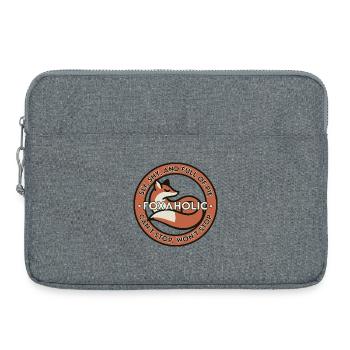 Accro au renard - Sacoche pour ordinateur portable 15 pouces - gris chiné - Devant