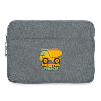 Camion monstre - Sacoche pour ordinateur portable 15 pouces - gris chiné - Devant