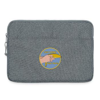 Bleib unten, bewege dich nicht, lustige Banane - Laptoptasche 15" - Grau meliert - Vorne