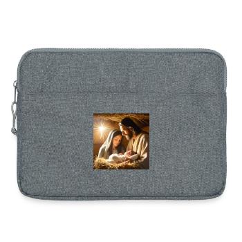 Jesus, Catholic, Jesus Christ - Laptop bag 15" - heather grey - Front