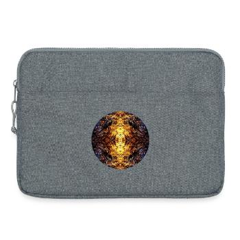 Mandala Nature Lumière dans la roche - Sacoche pour ordinateur portable 15 pouces - gris chiné - Devant
