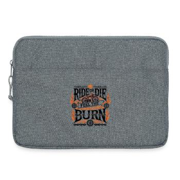Ride or Die – Feel the Burn - Laptoptasche 15" - Grau meliert - Vorne