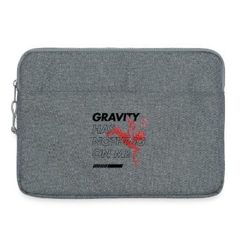 Coup de tête sans gravité – Art du football - Sacoche pour ordinateur portable 15 pouces - gris chiné - Devant