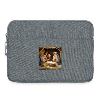 catholic, jesus christ, mass, christian - Laptop bag 15" - heather grey - Front