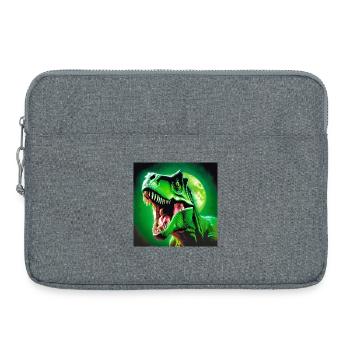 T-rex, préhistoire, t-rex - Sacoche pour ordinateur portable 15 pouces - gris chiné - Devant