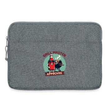 Grill Master Approved - Laptoptasche 15" - Grau meliert - Vorne
