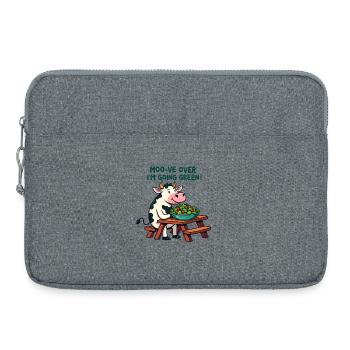 Moo-ve Over, I’m Going Green! - Laptoptasche 15" - Grau meliert - Vorne