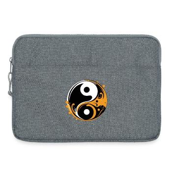 YIN ET YANG - Sacoche pour ordinateur portable 15 pouces - gris chiné - Devant
