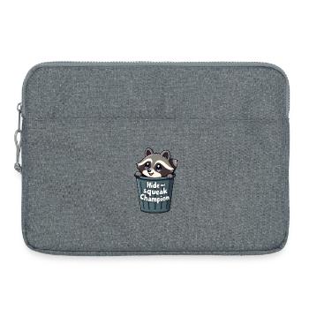 Champion de cache-cache et de grincement - Sacoche pour ordinateur portable 15 pouces - gris chiné - Devant