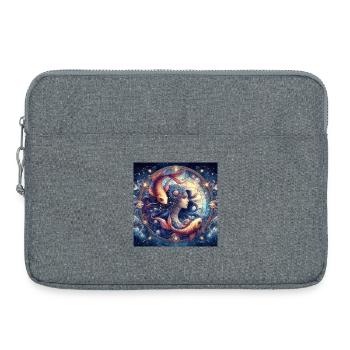 PISCES \ Zodiac Signs - Laptop bag 15" - heather grey - Front
