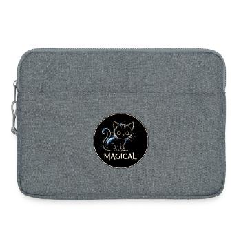 Magic Cat - Laptop bag 15" - heather grey - Front