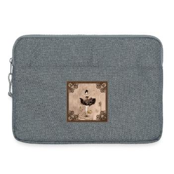 The Dancer of Sounds - Laptop bag 15" - heather grey - Front