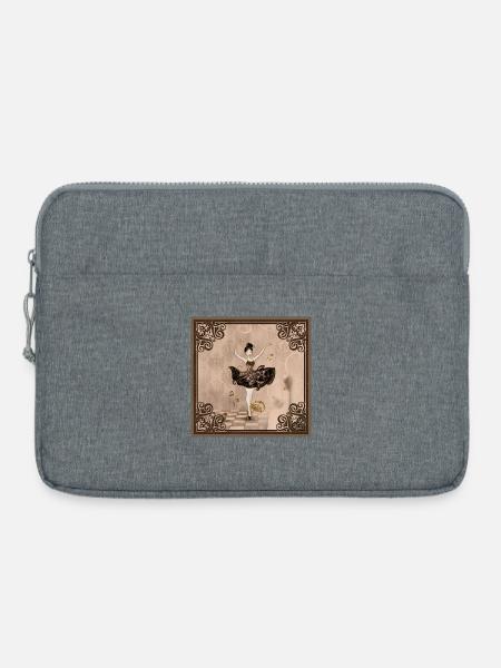 Die Tänzerin der Klänge - Laptoptasche 15" - Grau meliert
