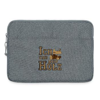 Carpenter, Carpenter, Me and My Wood (25) - Laptop bag 15" - heather grey - Front