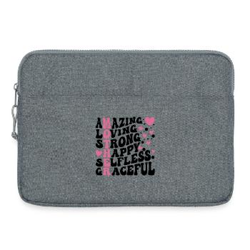 Best Mom Ever - Laptop bag 15" - heather grey - Front