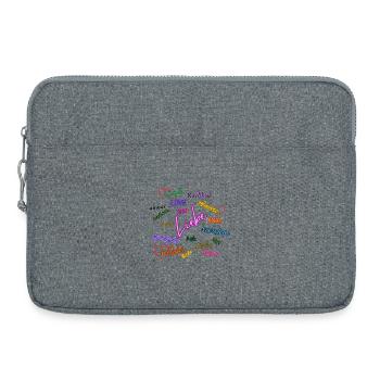 Love - Laptop bag 15" - heather grey - Front