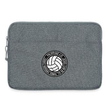 Philipper4:13 Glaube Emblem Kreis - Laptoptasche 15" - Grau meliert - Vorne