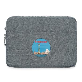 Deutsche Stadt Düsseldorf - Laptoptasche 15" - Grau meliert - Vorne