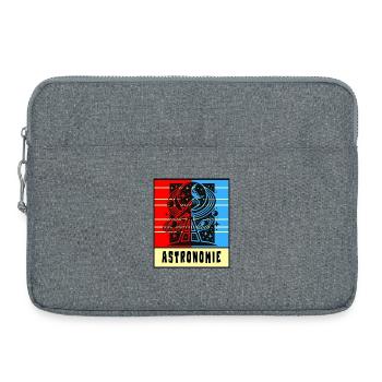 Astronomie Retro Style - Laptoptasche 15" - Grau meliert - Vorne