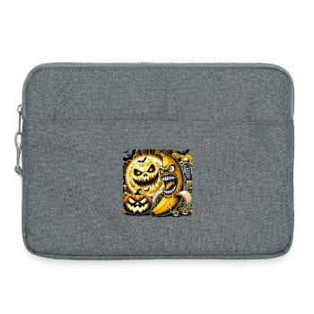 Spooky Halloween Banana - Laptop bag 15" - heather grey - Front