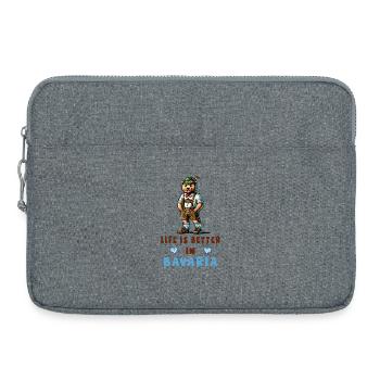 Bavarian Bear - Laptop bag 15" - heather grey - Front