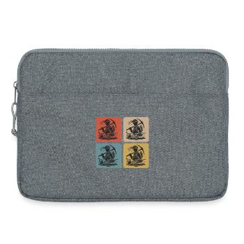 Classic Mining Design - Laptop bag 15" - heather grey - Front