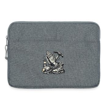 Bergbau – Tradition & Härte - Laptoptasche 15" - Grau meliert - Vorne