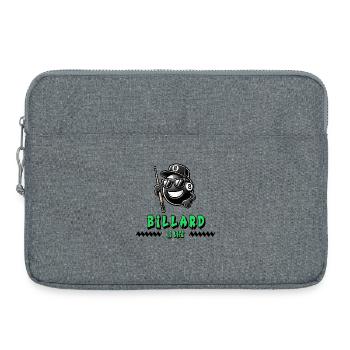 Billiards, c’est la vie - Conception cool à 8 boules - Sacoche pour ordinateur portable 15 pouces - gris chiné - Devant