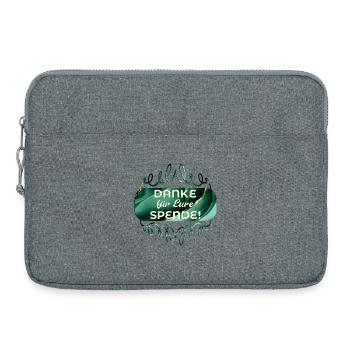 DANKE SAGEN SPENDE - Laptoptasche 15" - Grau meliert - Vorne