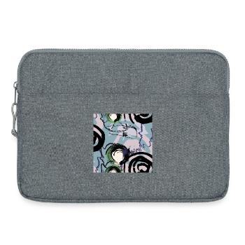 Formes dessinées à la main - Sacoche pour ordinateur portable 15 pouces - gris chiné - Devant