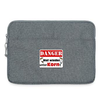 Grain , Fête , Grain de blé , Grain de grain - Sacoche pour ordinateur portable 15 pouces - gris chiné - Devant