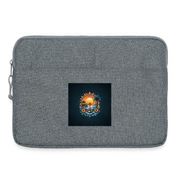 Urlaubsatmosphäre: Ankern im Paradies. - Laptoptasche 15" - Grau meliert - Vorne