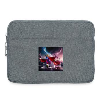 Cocktails mit Humorvollen Text - Laptoptasche 15" - Grau meliert - Vorne