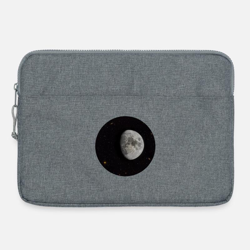 Mond und Sterne - Laptoptasche 15" - Grau meliert