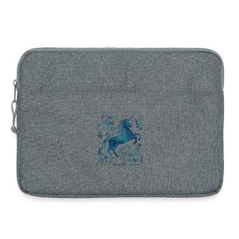 Alice au pays des merveilles Citation licorne - Croyez en vous - Sacoche pour ordinateur portable 15 pouces - gris chiné - Devant