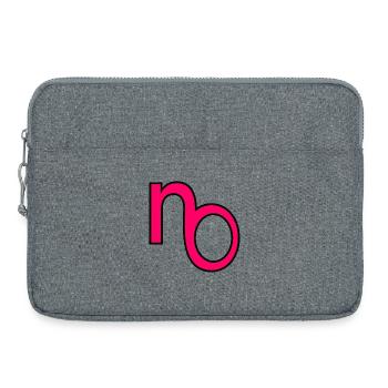 RÉPONDRE AUCUNE COMMUNICATION - Sacoche pour ordinateur portable 15 pouces - gris chiné - Devant